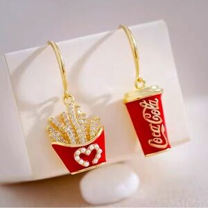 Coca Cola & French Fry Earrings!